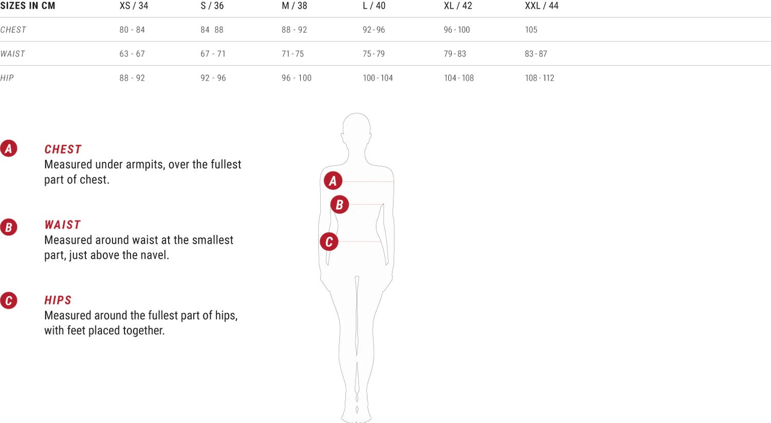 Size guide 31