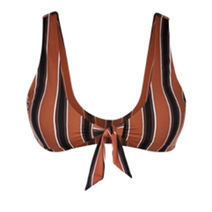 Picture of Knotted Bikini Top Rusty Red