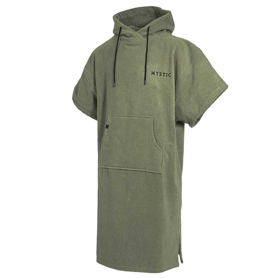 Picture of Poncho Velour Artwork Olive Green