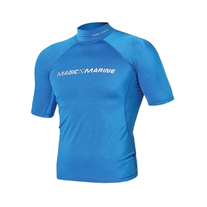 Picture of Lycra Cube Short Sleeve Blue