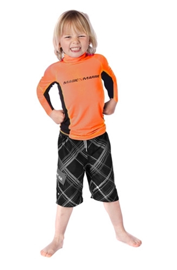 Picture of Lycra Kids Cube Long Sleeve Orange