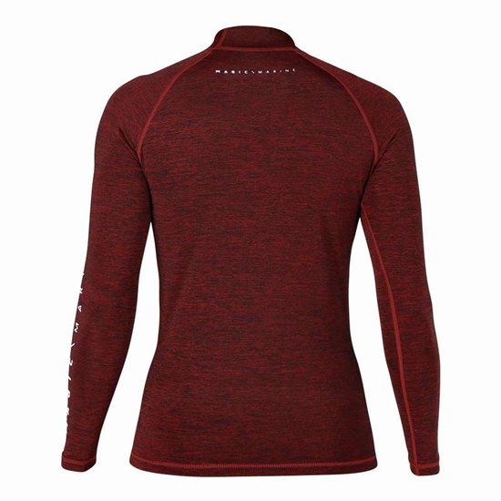 Picture of Lycra Wms Cube Longsleeve Red Melee