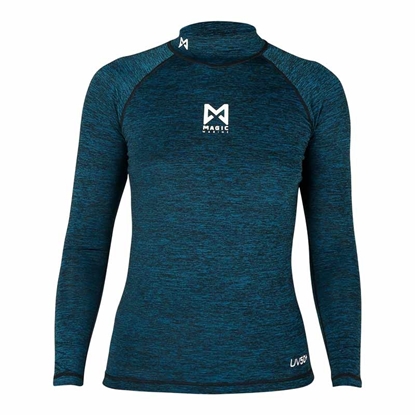 Picture of Lycra Wms Cube Longsleeve Blue Melee