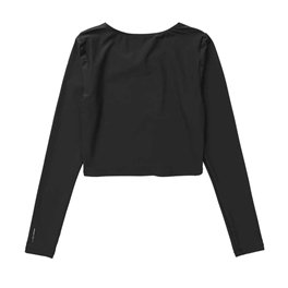 Εικόνα της Rashvest Wms Crop Sunn Black